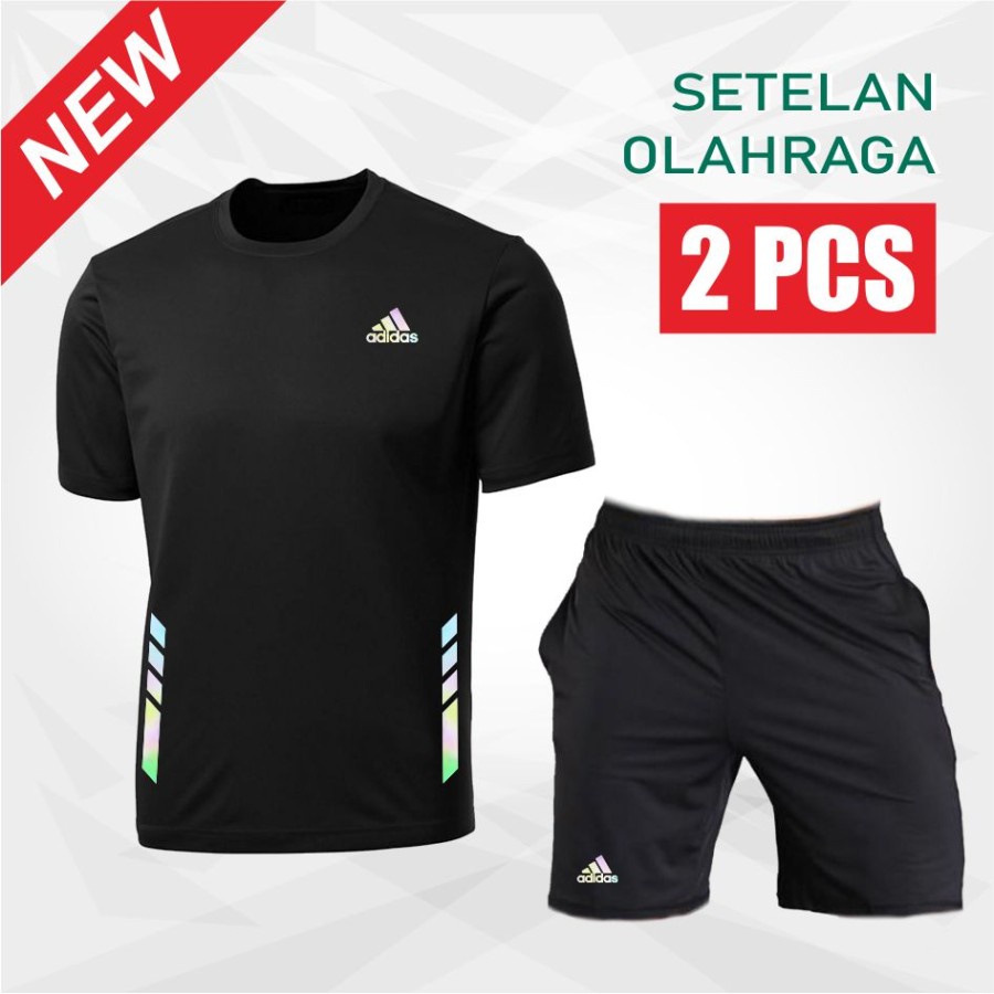 Jual SETELAN OLAHRAGA RUNNING PRIA DRY FIT BAJU JERSEY CELANA OLAHRAGA
