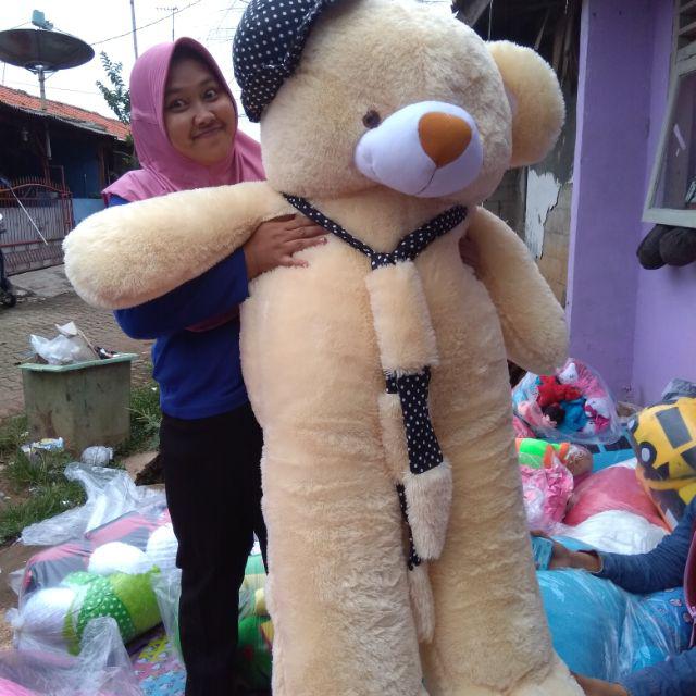 Boneka teddy bear super jumbo ukuran 1 5 meter