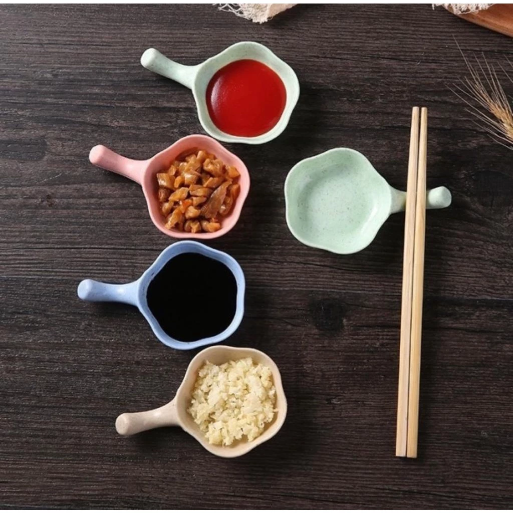 [UNIK88] YT033 Mangkok Saos Unik Bentuk Bunga / Piring Saus Sambal Kecap /  Sauce Plate | AutoStock