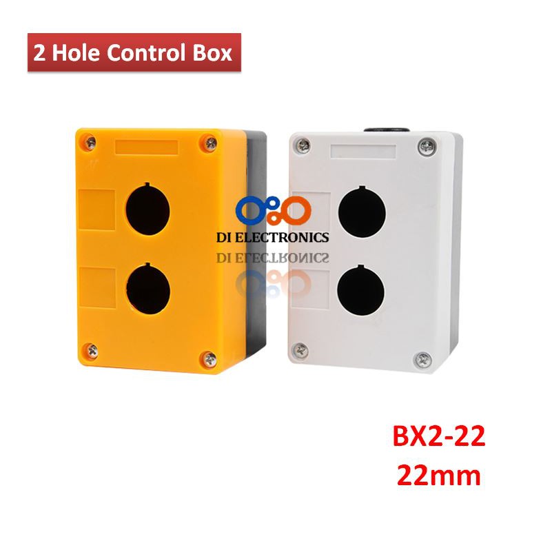 Jual BX2-22 Control Box 2 Lubang 22mm Hole Emergency Stop Push Button ...