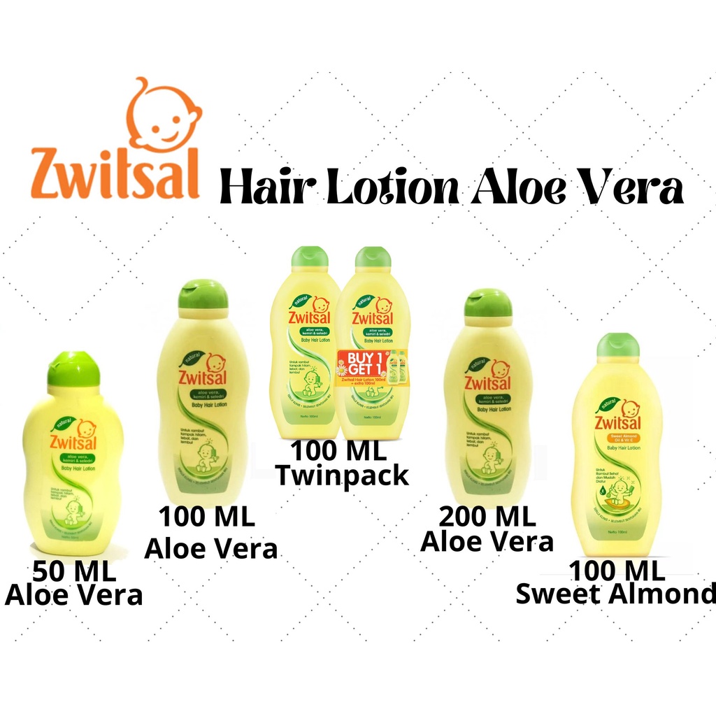 Jual Zwitsal Natural Baby Hair Lotion Aloe Vera Kemiri Seledri 50ml 50 ...