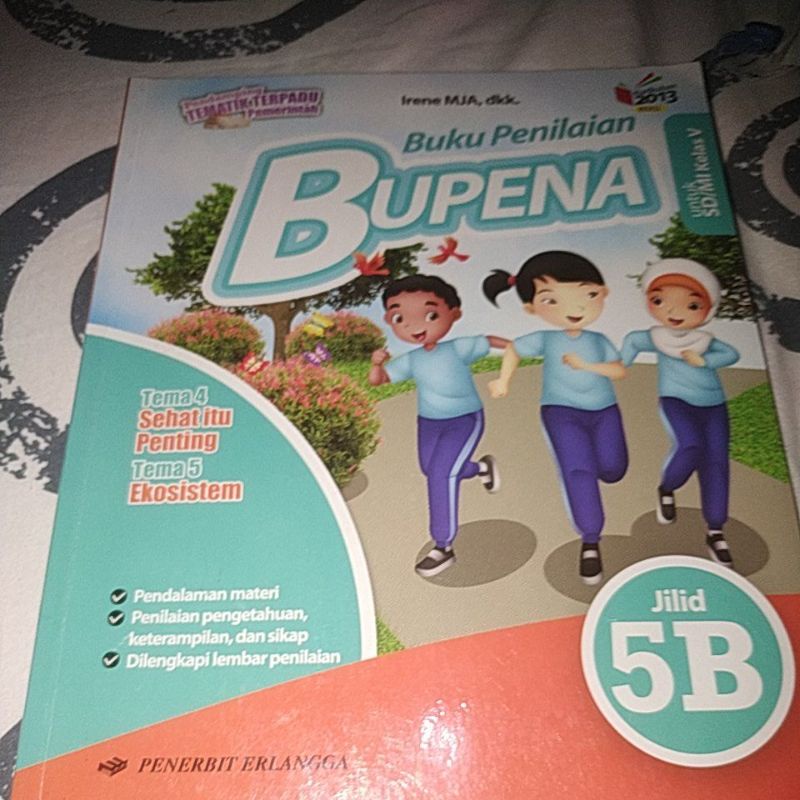 Jual Buku Penilaian Bupena 5B kelas 5 SD/MI Erlangga (baca desk ...
