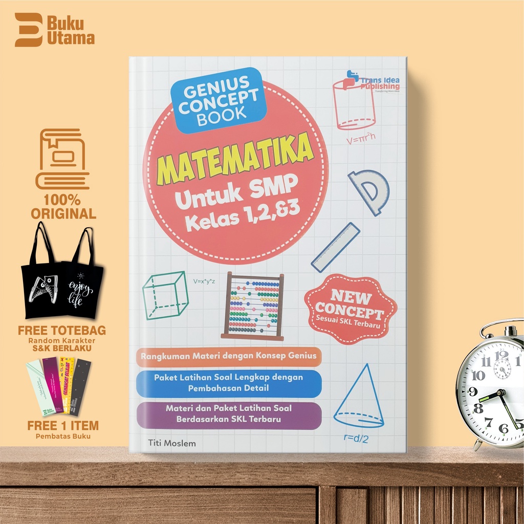 Jual Buku Pelajaran Genius Concept Book: Matematika Untuk SMP Kelas 1 ...