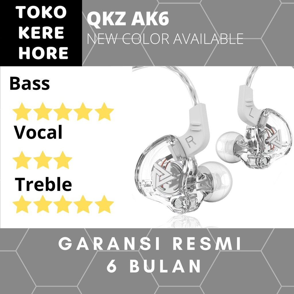 Jual [Rusak Tukar Baru] QKZ AK6 Sport Earphone dengan Mic Shopee
