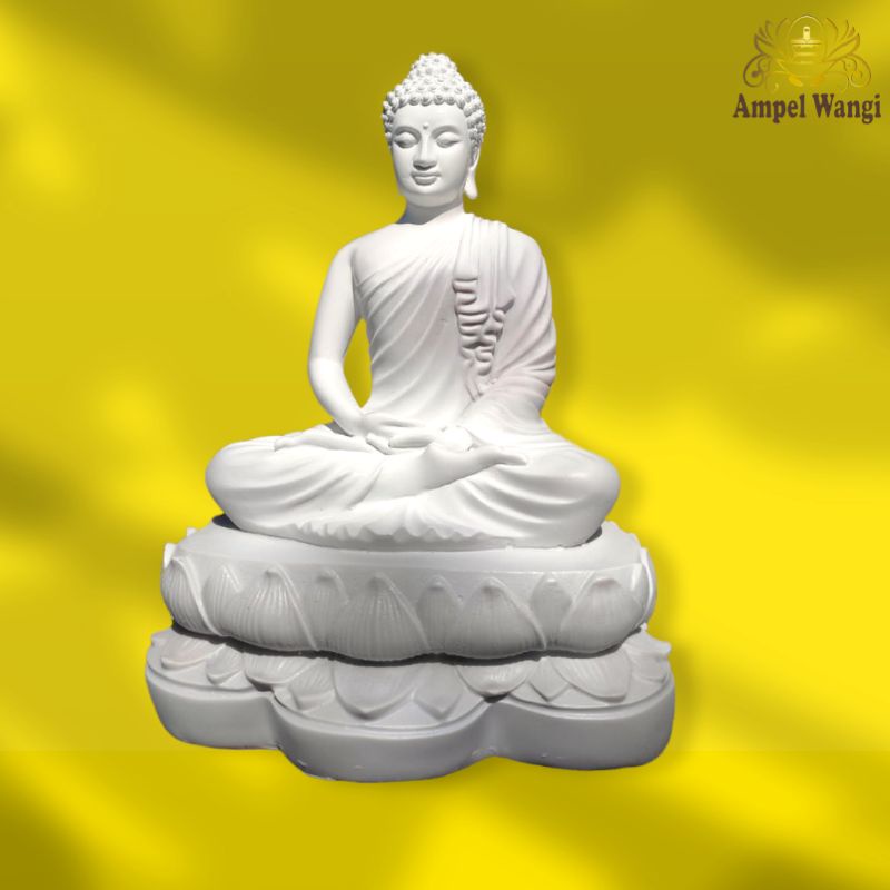 Jual Patung Buddha Rupang Buddha Sakyamuni 35 Cm Jubah & Teratai Biru ...