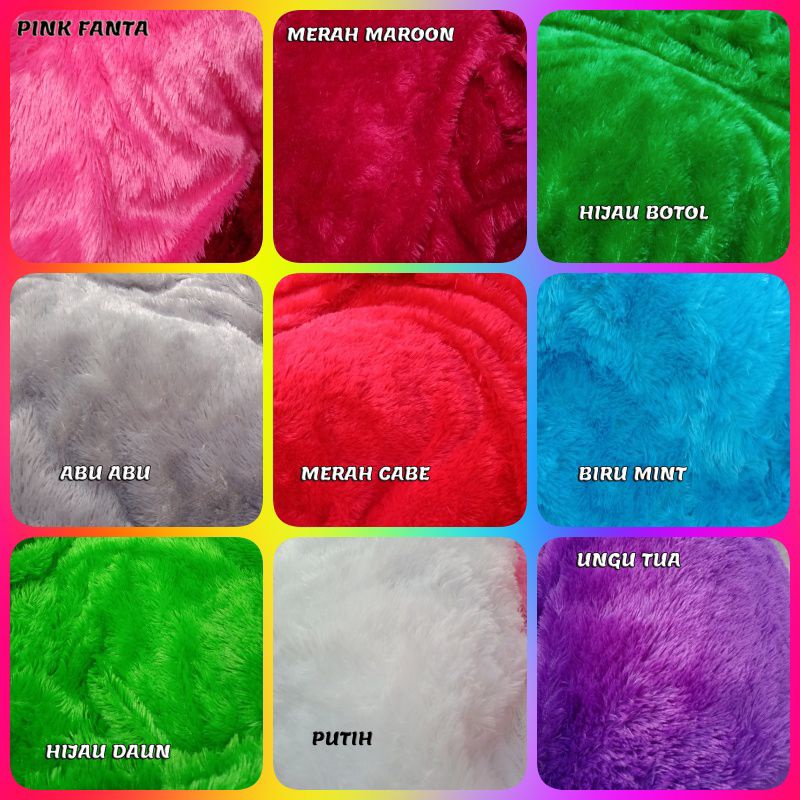 Jual kain Bulu Rasfur 50x180cm / kain premium / kain bulu tebal/ alas ...