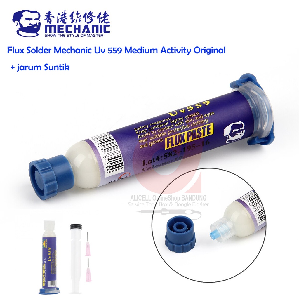 Jual Flux Solder Mechanic Uv 559 Medium Activity Original | Shopee ...