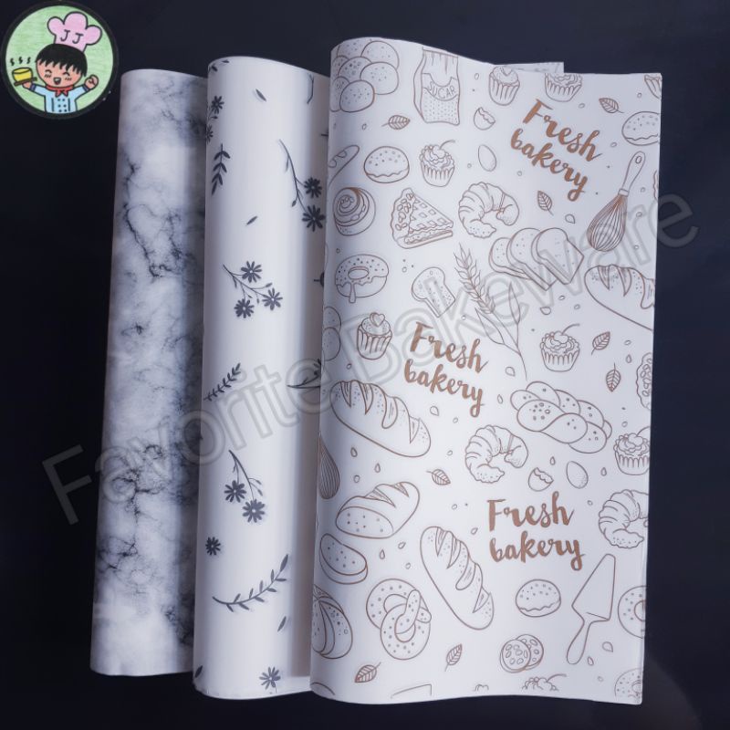 Jual Wrap Paper Kertas Bungkus Roti Kue Burger Sandwich Brownies ...