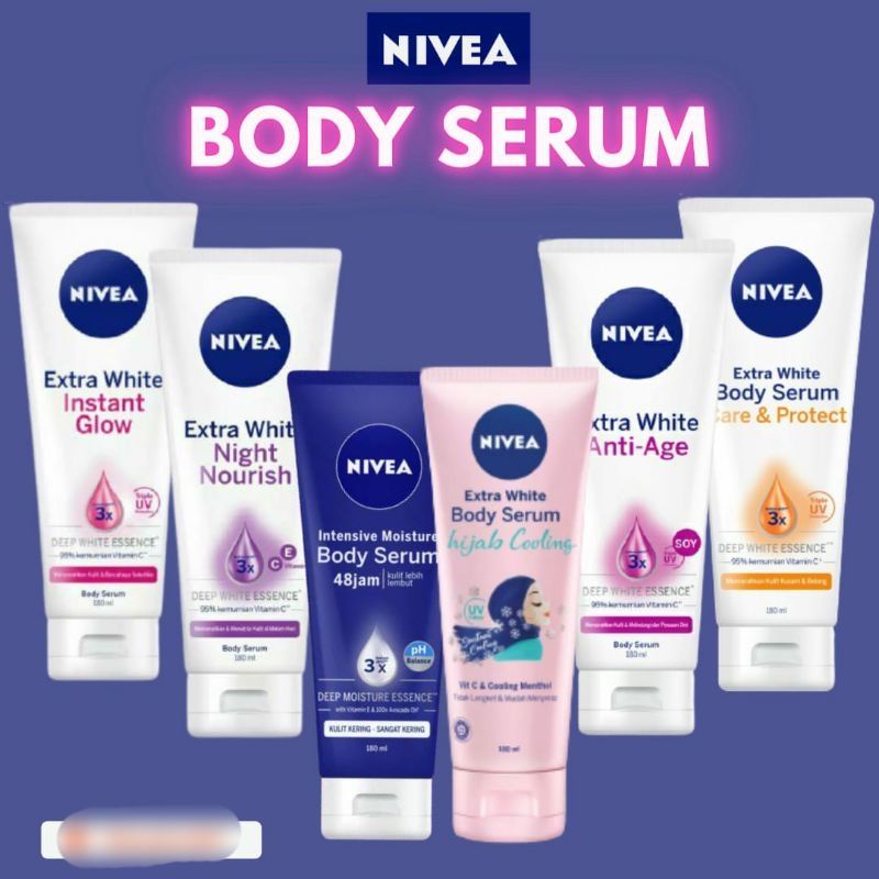 Jual Nivea Extra White Body Serum 180ml Shopee Indonesia