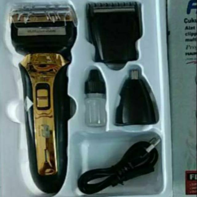 Jual (Rechargeable)Alat cukur dan ketam rambut 3 in 1 FD-1008 (Shaver ...