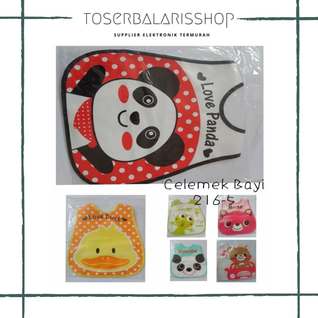 Celemek Makan Bayi Motif Lucu 216-5 | AutoStock