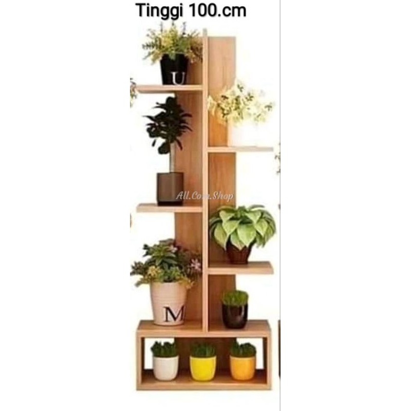 Jual RAK BUNGA HIAS SUDUT / WOODEN STANDING RAK SHELVES BUNGA KAYU ...