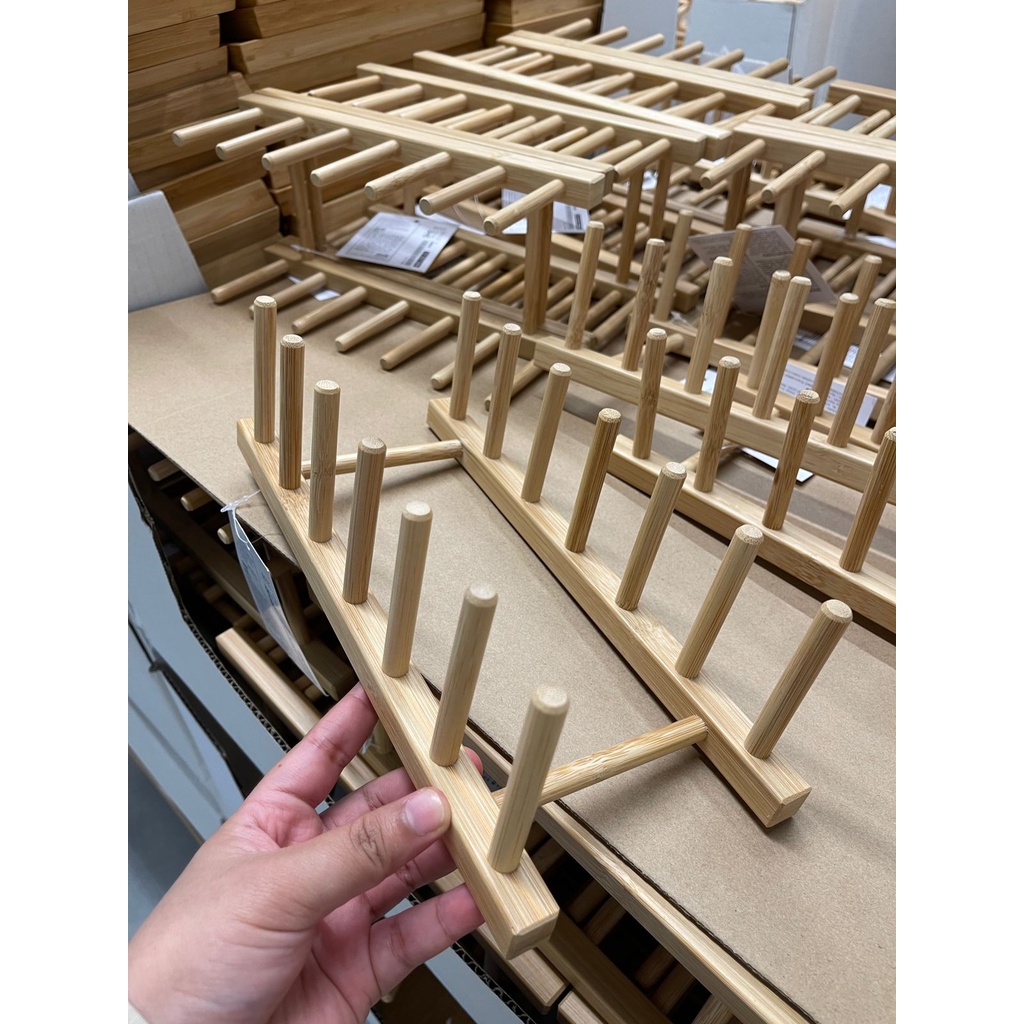 Jual OSTBIT IKEA Tempat Piring Bambu | Shopee Indonesia