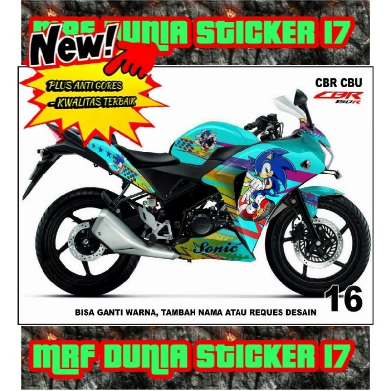 Jual Sticker decal CBR CBU Full Body dekal CBR CBU Stiker CBR CBU Full ...