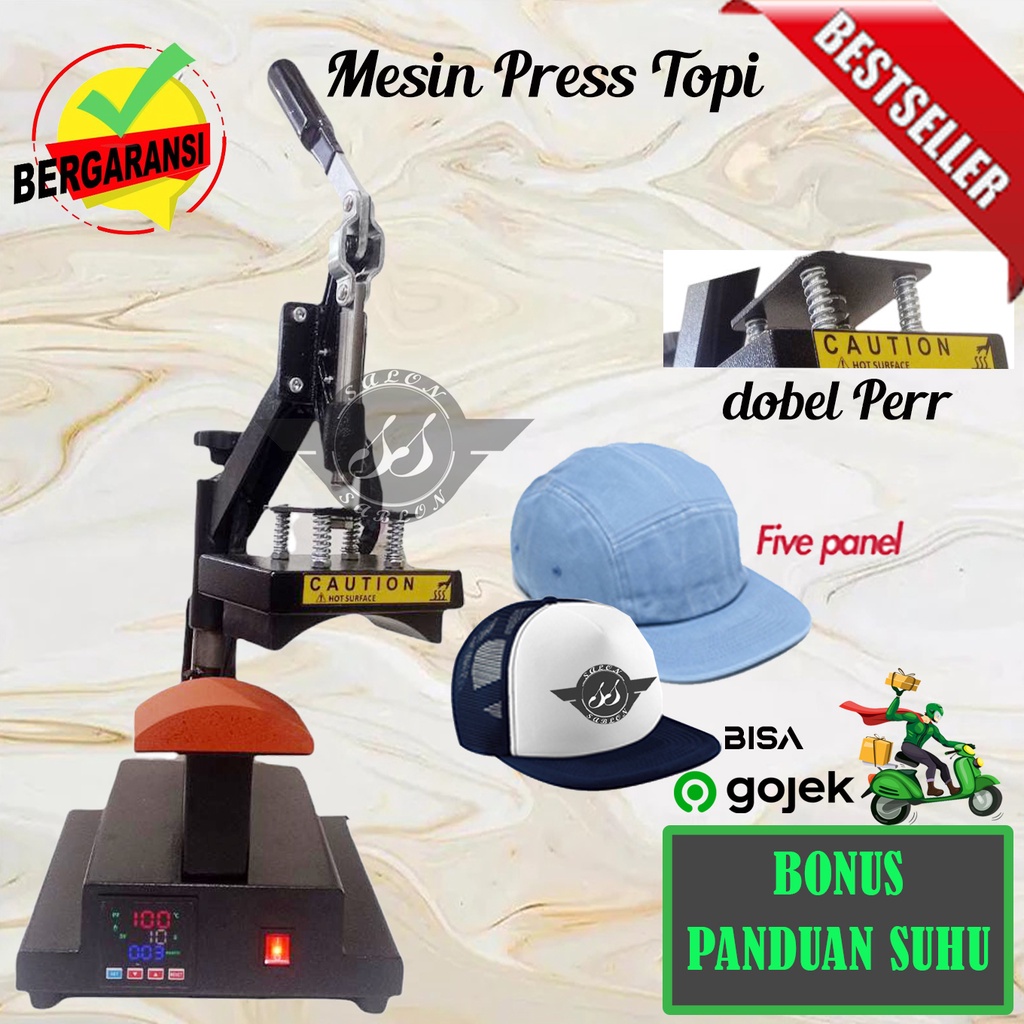 Jual Mesin Press Topi / Heat Press Topi | Sablon DTF , DTG, Sublimasi ...