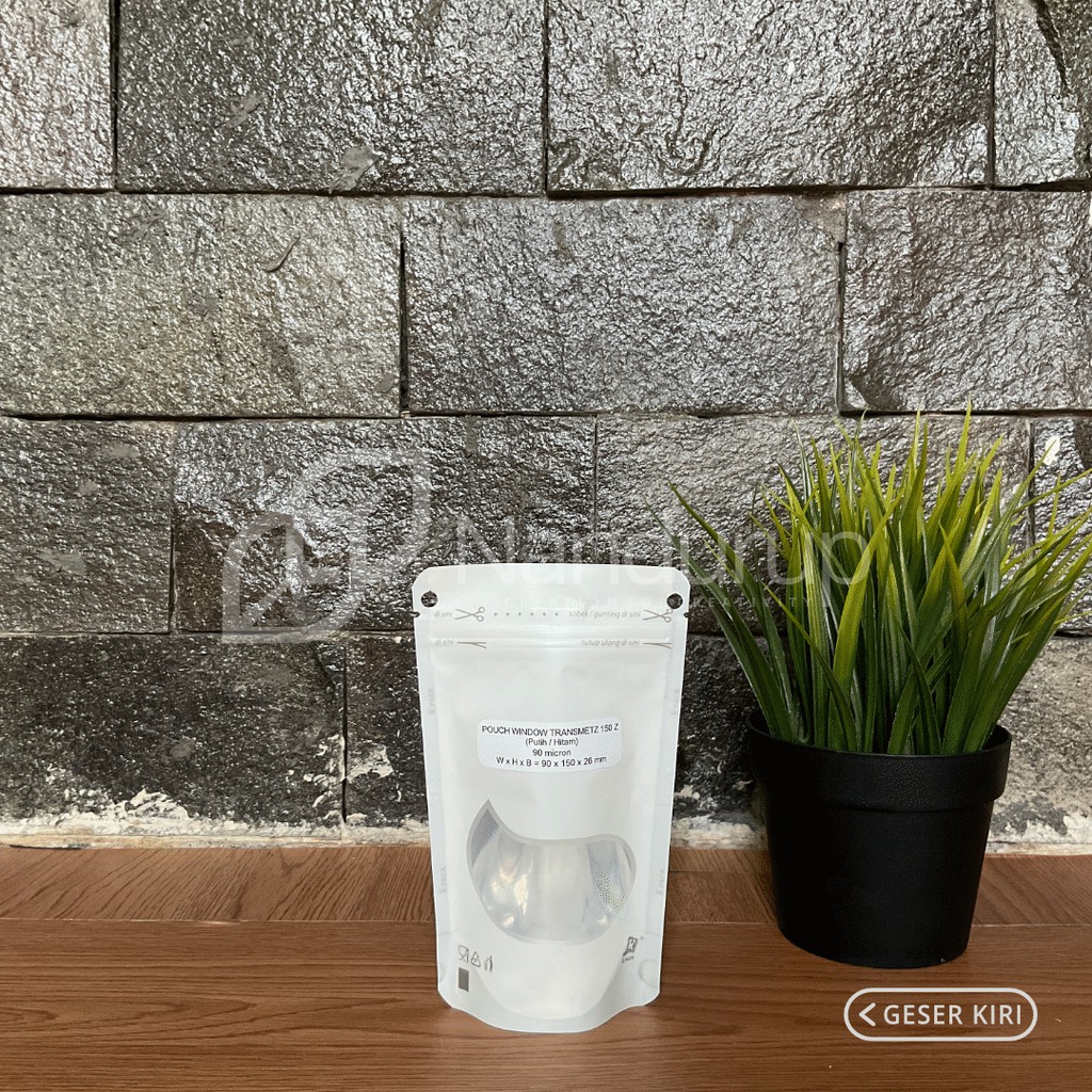 Jual Kemasan Makanan KPack Standing Pouch Window 150z (9x15cm) | Shopee ...