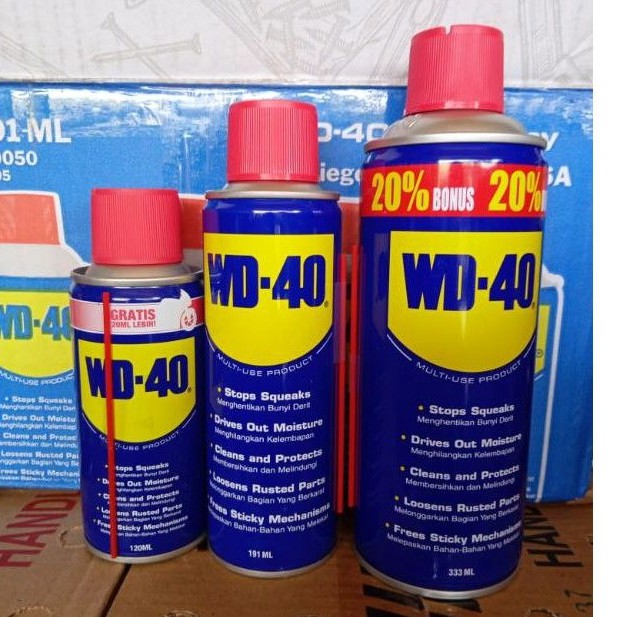 Jual WD-40 WD40 WD 40 PELUMAS ANTI KARAT /PELUMAS SERBAGUNA 120 ML191 ...