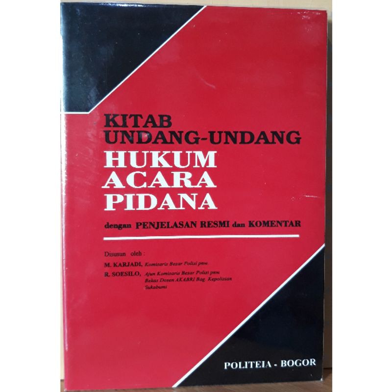 Jual BUKU KITAB UNDANG-UNDANG HUKUM ACARA PIDANA | Shopee Indonesia