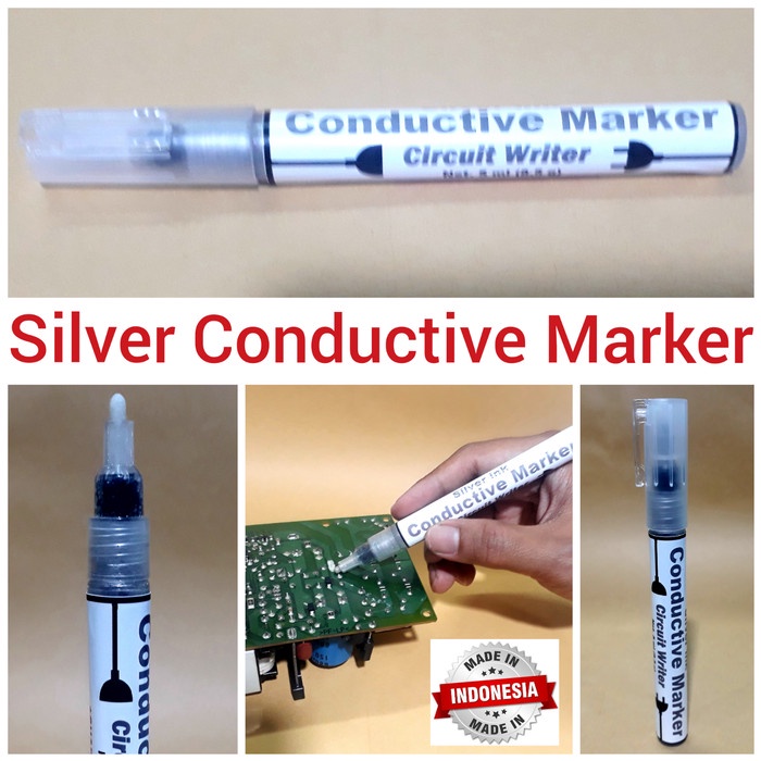 Jual Silver Conductive Marker / Spidol Penyambung Jalur Pcb | Shopee