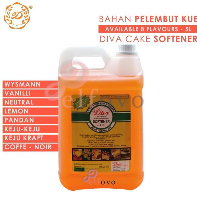 Jual Cake Softener Diva Pelembut Dan Penambah Aroma Kue 5 Liter