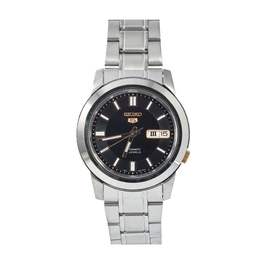 Jual Jam Tangan Pria Seiko 5 Sports Snkk17k1 Automatic Black Dial Stainless Steel Strap Shopee