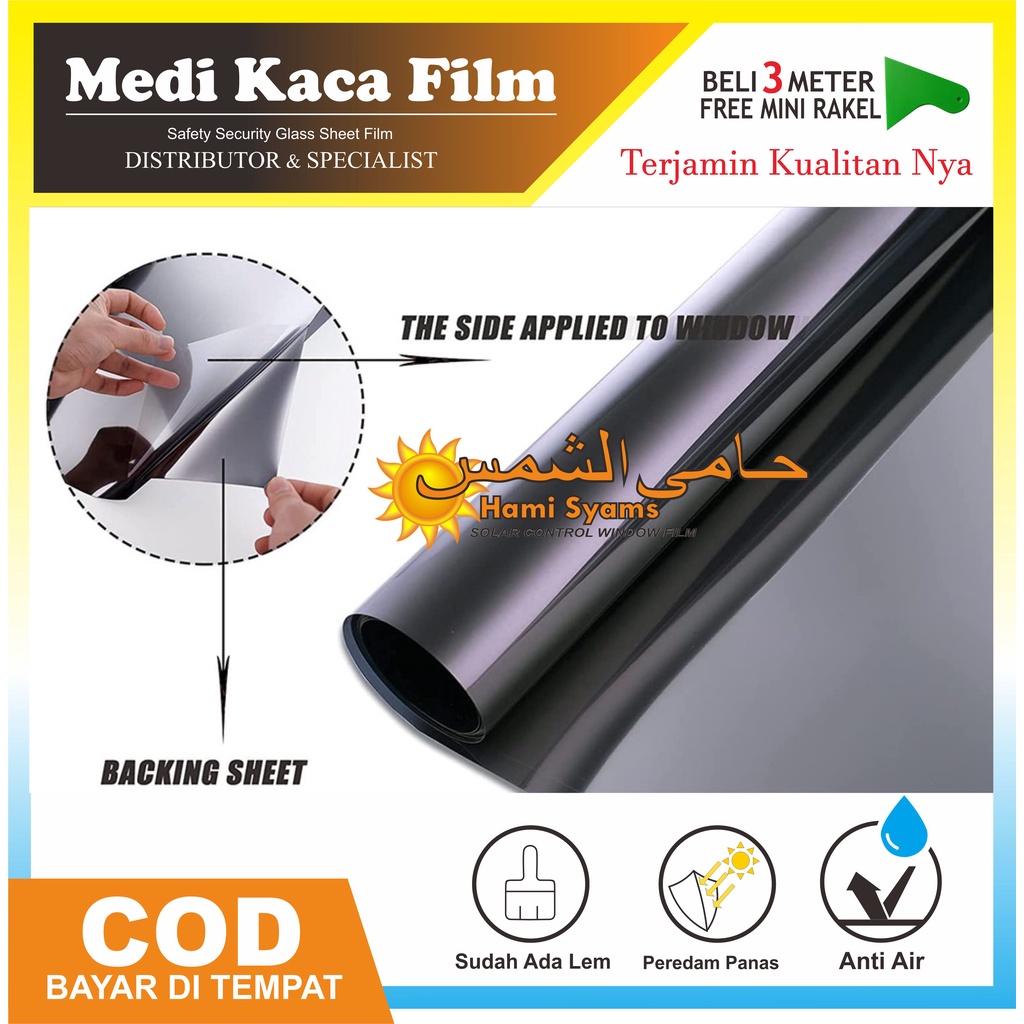 Jual STIKER KACA FILM RIBEN HITAM / JENDELA CERMIN / WALLPER / KACA ...
