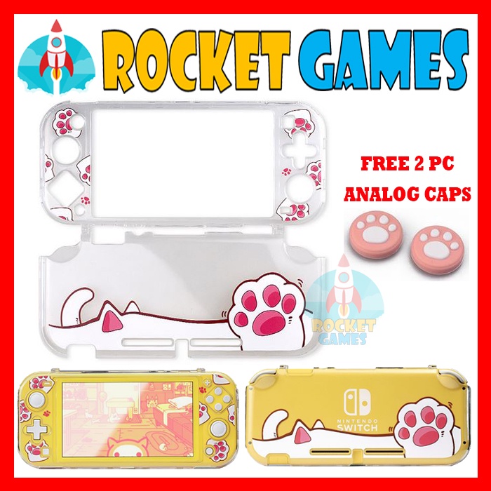 Jual Crystal Protective Case Nintendo Switch Lite Cat Paw | Shopee ...