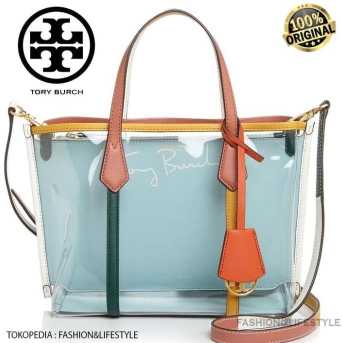 Tory burch perry small clear tote new arrivals