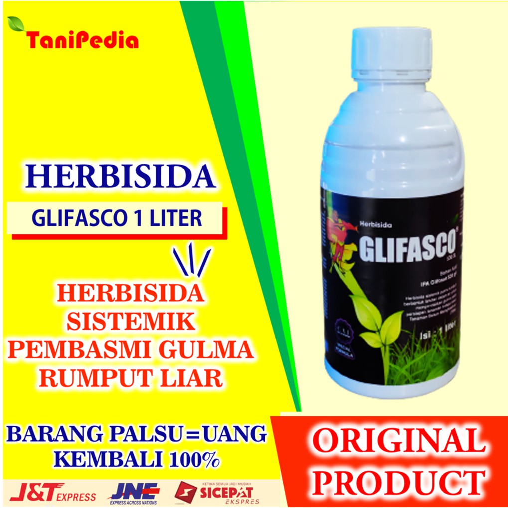 Jual Herbisida Sistemik Glifasco 1liter Racun Obat Pembasmi Rumput Dan