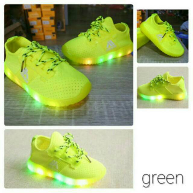 adidas gazelle silver green womens Light Up Yeezy-Inspired Shoes