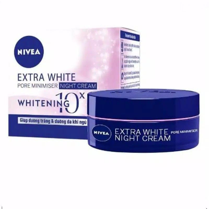 Jual Nivea Extra White Pore Minimiser Night Cream 50ml Shopee