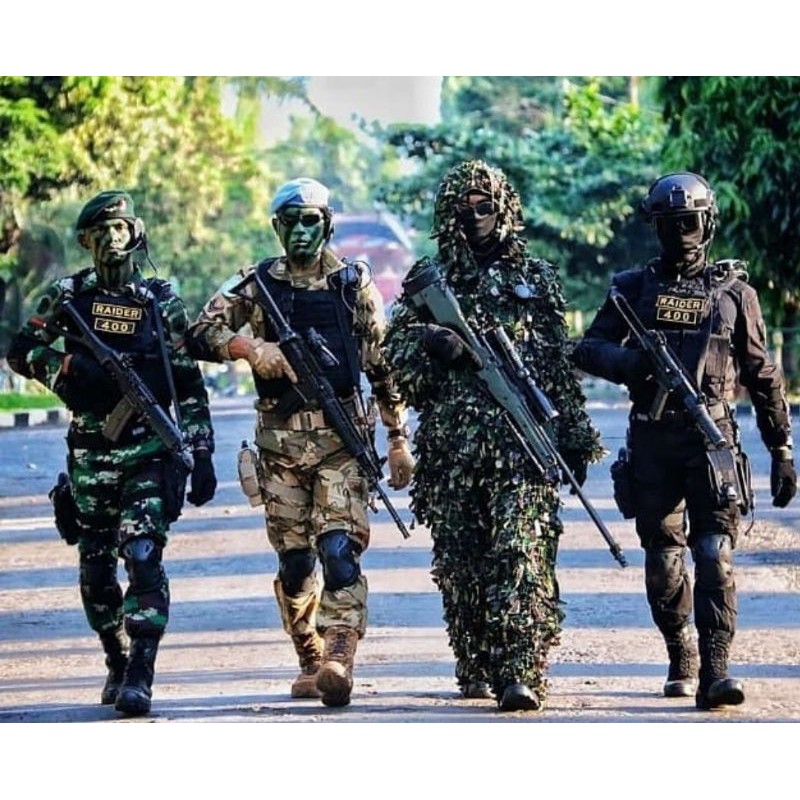 Jual Baju Sniper Loreng Kostum Karnaval Kamuflase Loreng Hantu Rimba ...