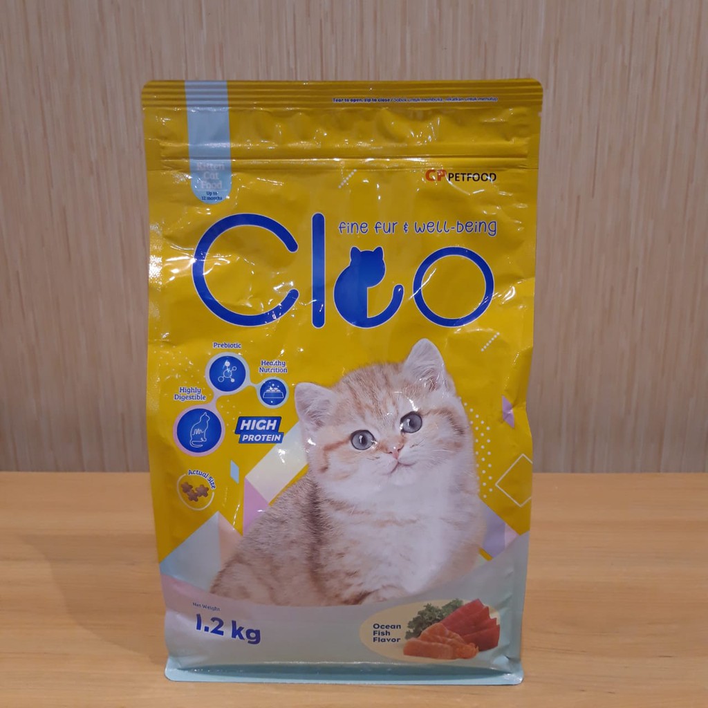 Jual Cat Food CLEO Kiten Ocean Fish 1,2kg Makanan Kucing | Shopee Indonesia