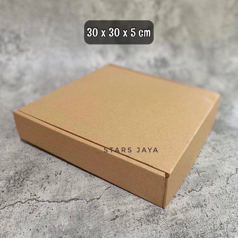 Jual Dus Die Cut / Kardus / Corrugated Box 30x30x5cm | Shopee Indonesia