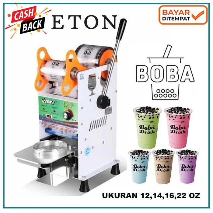 Jual Eton D1 Mesin Cup Sealer Gelas Plastikalat Pres Gelas Ukuran Jumbo Ukuran Max 22oz 6291