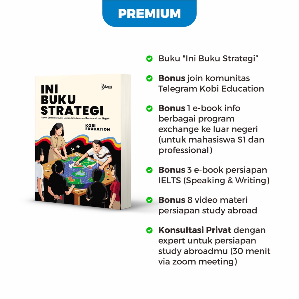 Jual INI BUKU STRATEGI Untuk Jadi Awardee Beasiswa Luar Negeri By Kobi ...