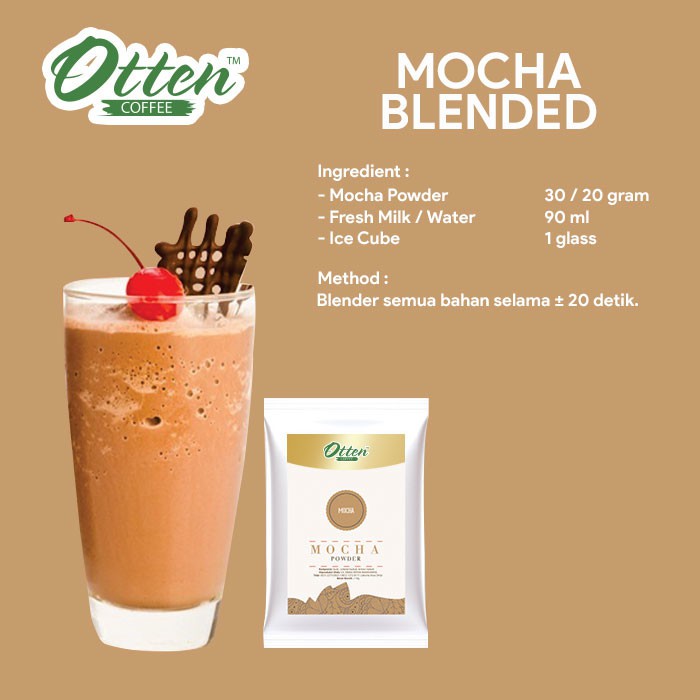 Jual Mocha Powder 800gr - Bubuk Minuman Moka Otten Coffee cocok untuk ...