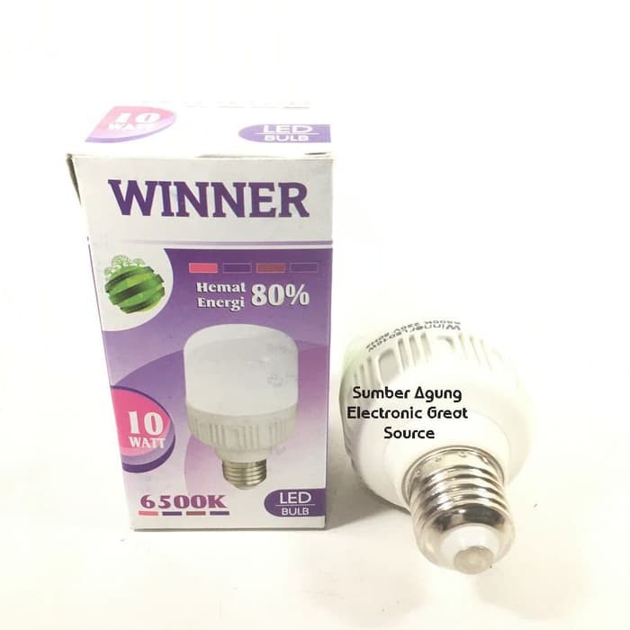 Jual Lampu LED Tabung 10W Winner Cahaya Putih Bentuk Kapsul Hemat ...