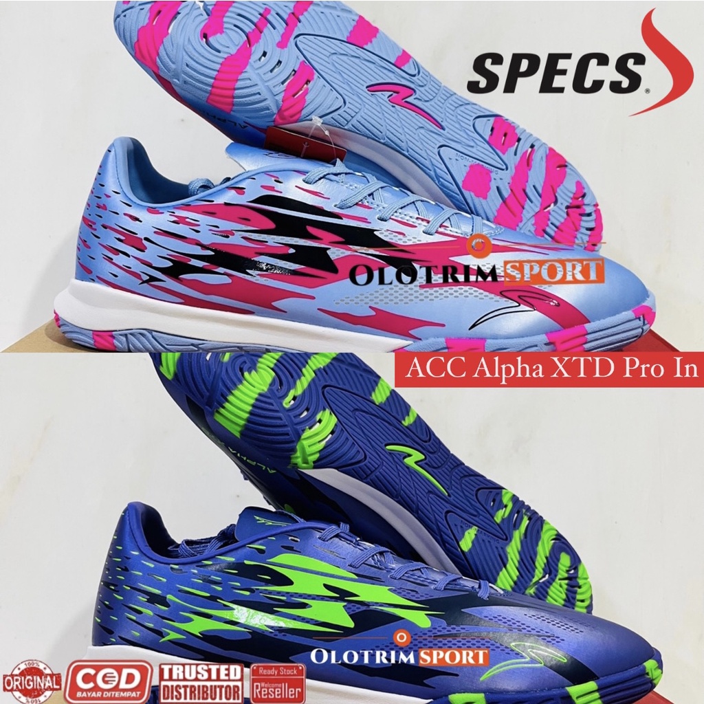 Jual Sepatu Futsal Specs Accelerator Alpha Xtd Pro In Lightspeed In Original Shopee Indonesia