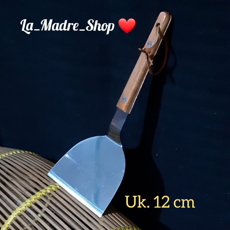 Jual SPATULA KEBAB ROTI BAKAR Martabak Uk.12 cm - Stainless Tebal ...