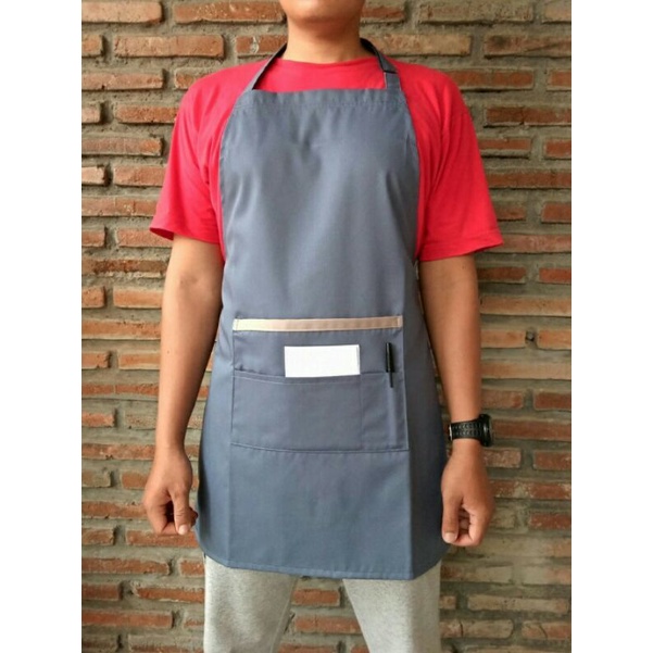 Jual Apron Celemek Drill Series Celemek Chef Celemek Lukis Shopee