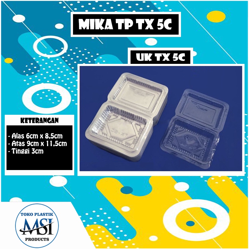 Jual Mika Ukuran 5c Mika Kue Tx 5c Mika Jajan Pasar Mika Tempat