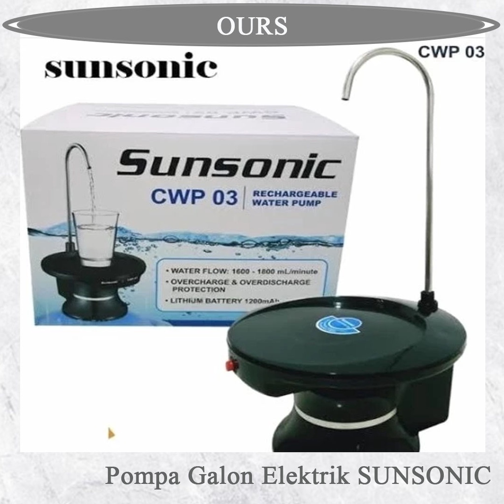 Jual Cwp Sunsonic Pompa Galon Elektrik Cwp Pompa Air Galon Le Mineral Shopee Indonesia