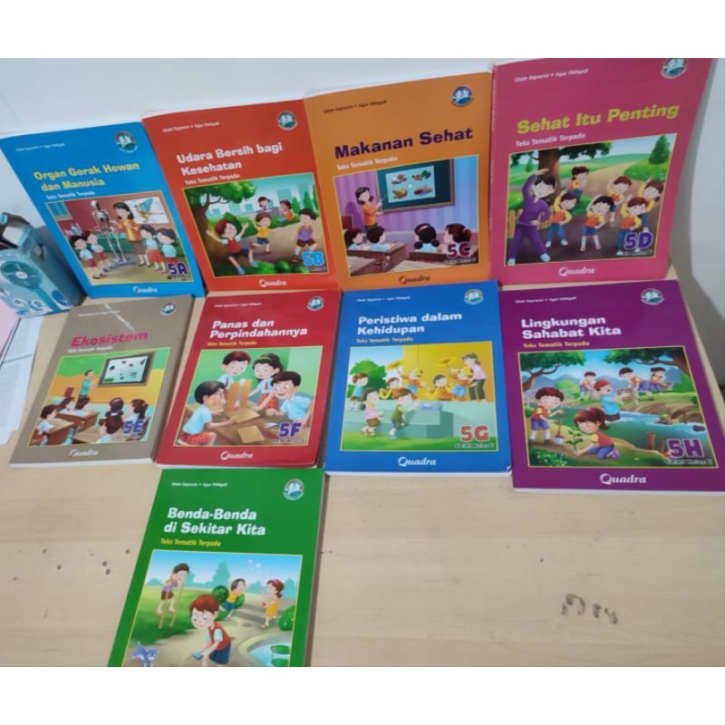 Jual Buku Pelajaran Teks Tematik Terpadu Kelas 5 SD Quadra | Shopee ...