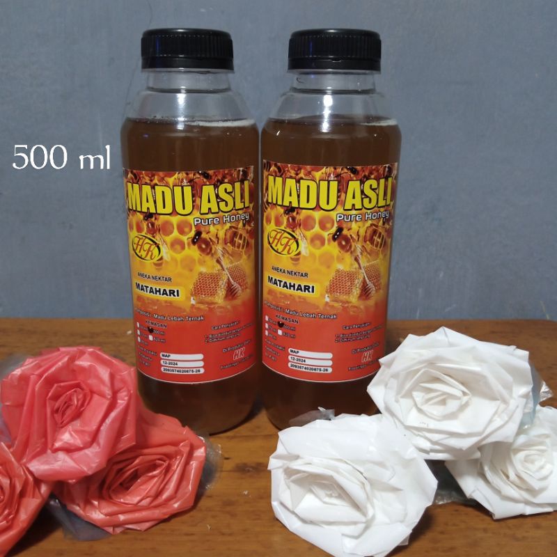 Jual Hk Madu Asli Pure Honey Madu Lebah Ternak 500 Ml Shopee Indonesia