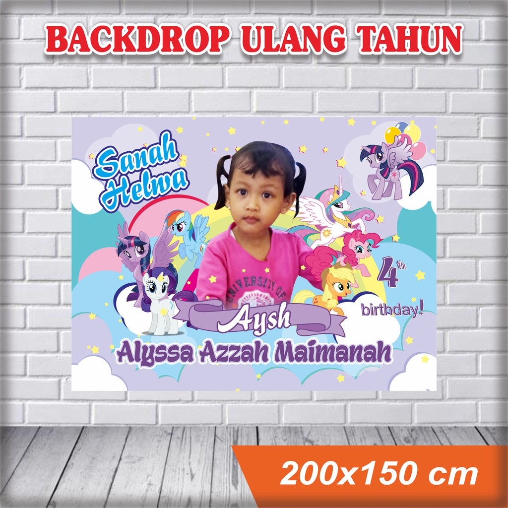 Jual BANNER ULANG TAHUN / BACKDROP ULTAH / SPANDUK ULANG TAHUN LITTLE ...