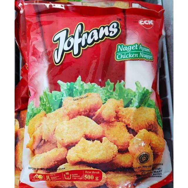 Jual Nugget Ayam Jofrans Gr Frozen Food Bandung Chicken Nugget Shopee Indonesia