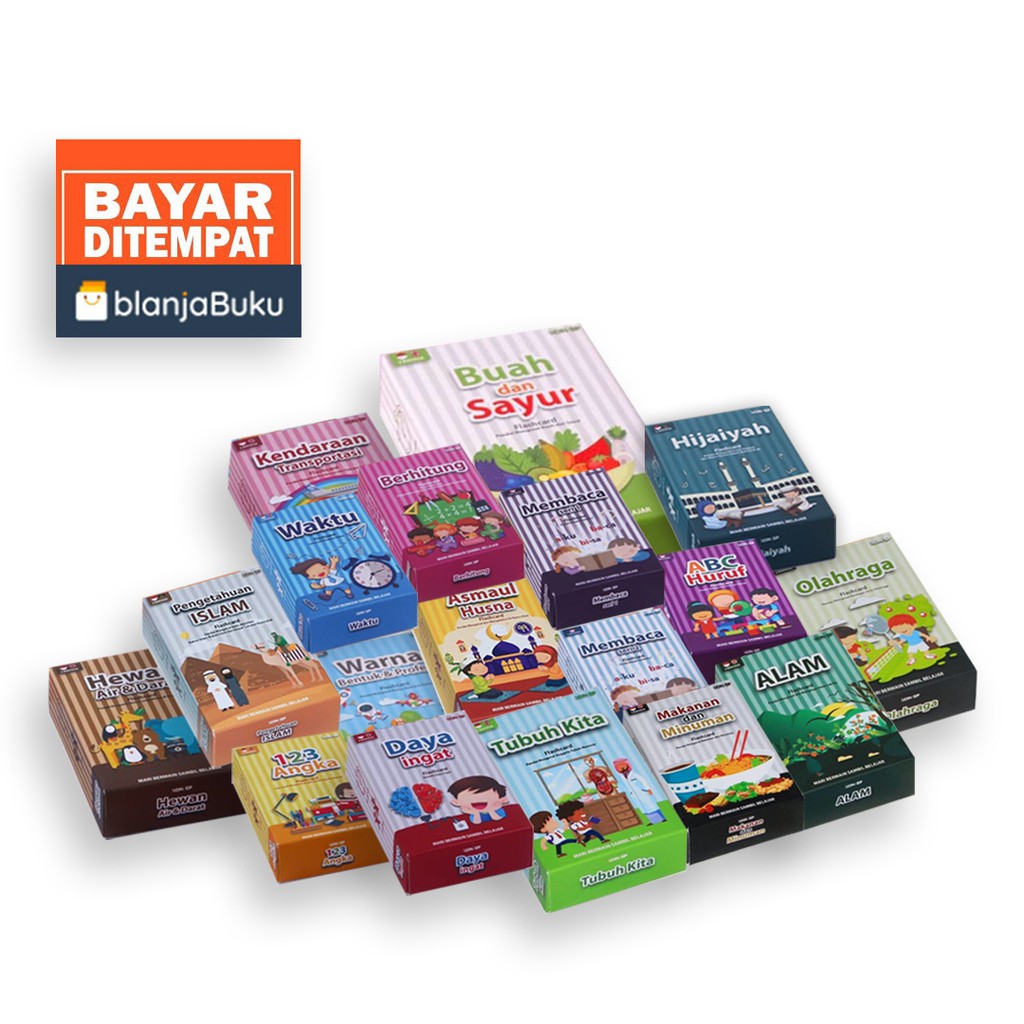 Jual Flashcard Kartu Pintar Belajar Balita Huruf/Hijaiyah/Hewan Air ...