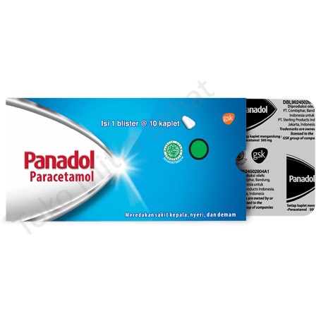 Jual PANADOL BIRU PANADOL PARACETAMOL 500 Mg 1 BLISTER ISI 10 Kaplet ...