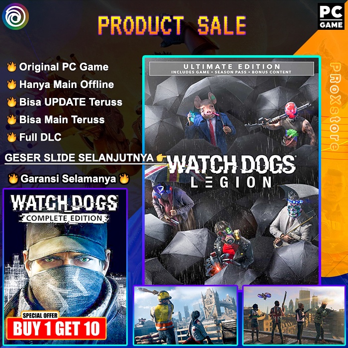 Jual Watch Dogs Legion Ultimate Edition PC Game ORIGINAL | Shopee Indonesia
